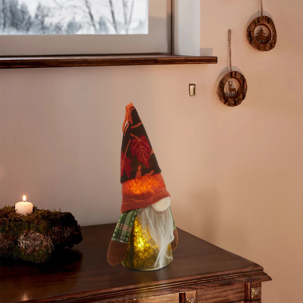 Autumn LED Plush Gnome Doll - Image 2
