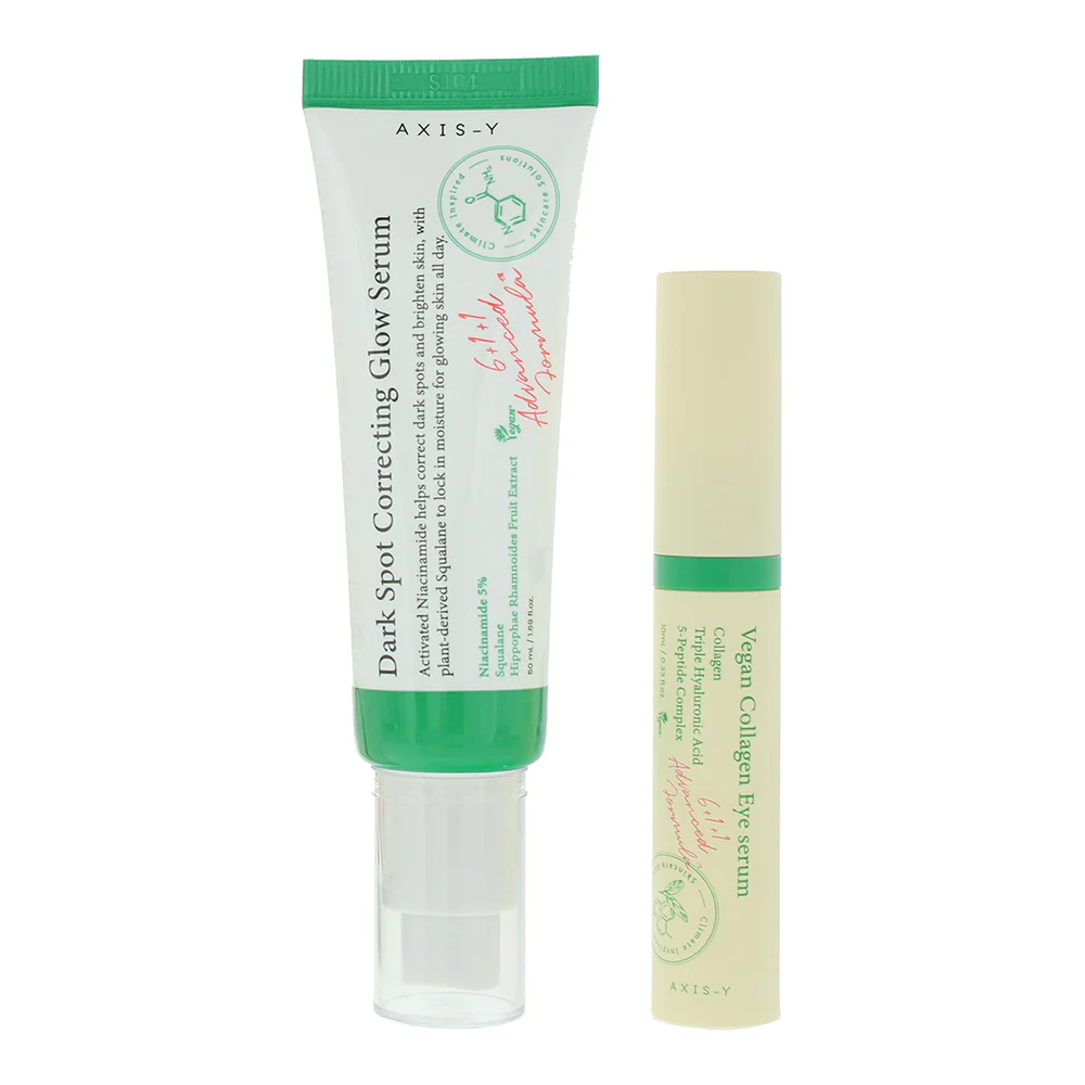 Axis-Y Glass 2 Piece Gift Set: Face Serum 50ml - Eye Serum 10ml - Image 2