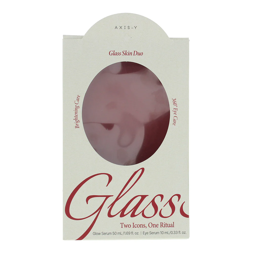 Axis-Y Glass 2 Piece Gift Set: Face Serum 50ml - Eye Serum 10ml - Image 3