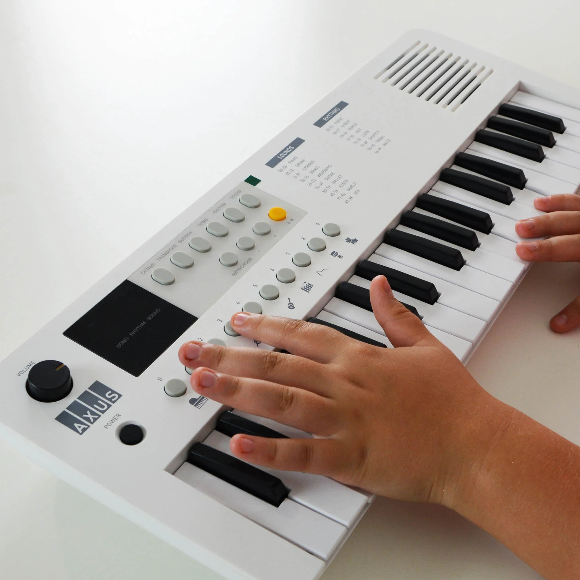 Axus 37 Mini Key Compact Keyboard - Arctic White - Image 6