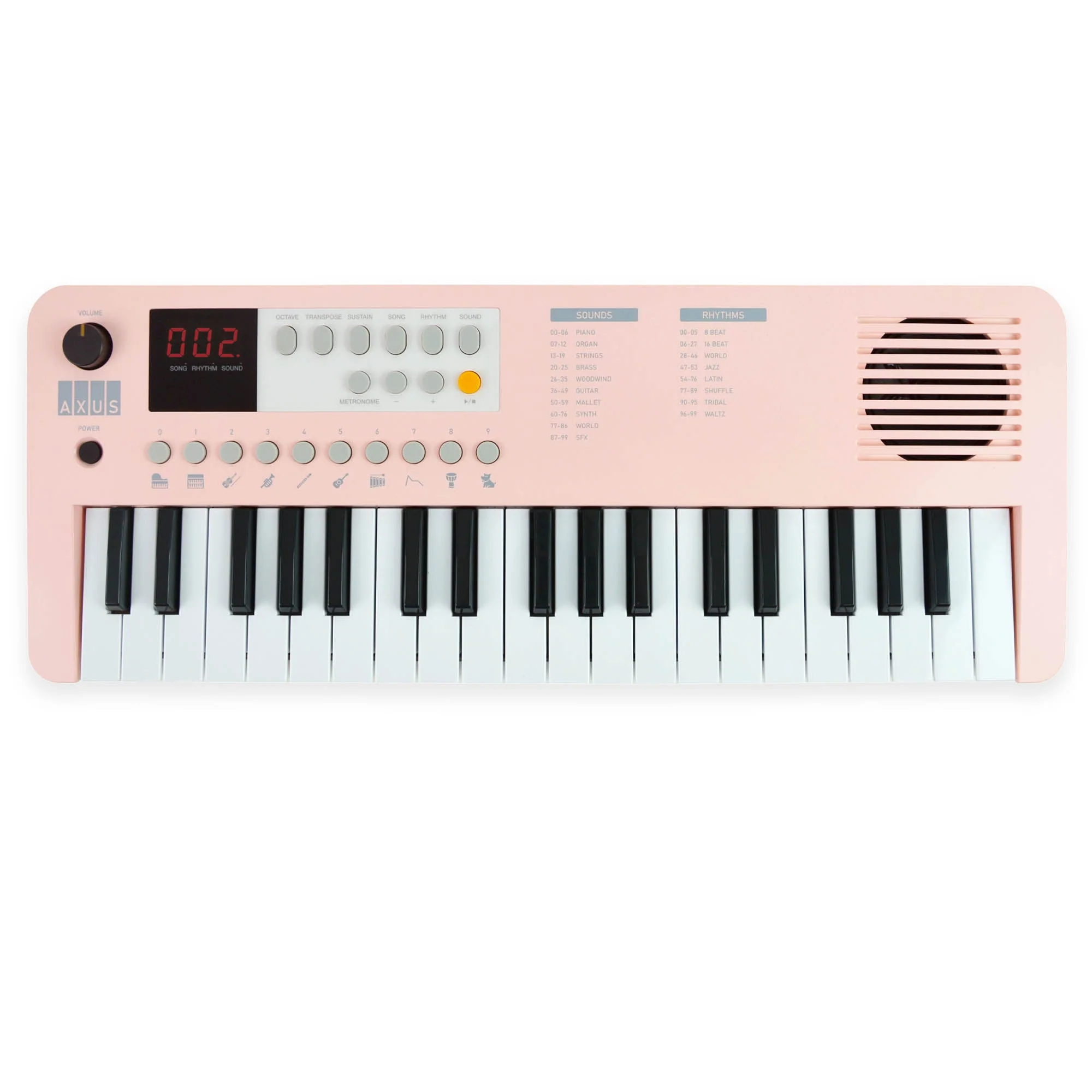 Axus 37 Mini Key Compact Keyboard - Dusk Pink