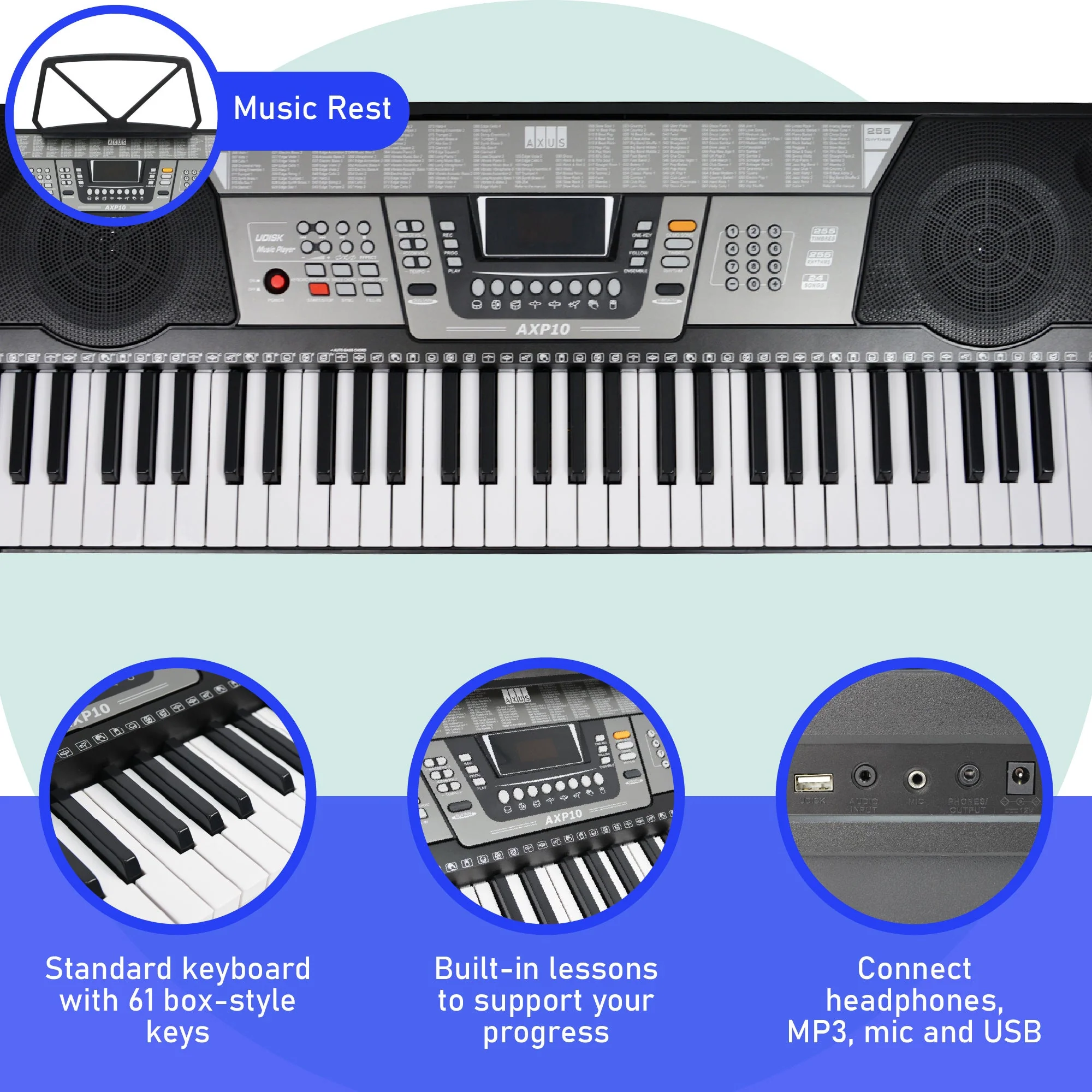 Axus 61 Key Keyboard Pack - Image 2