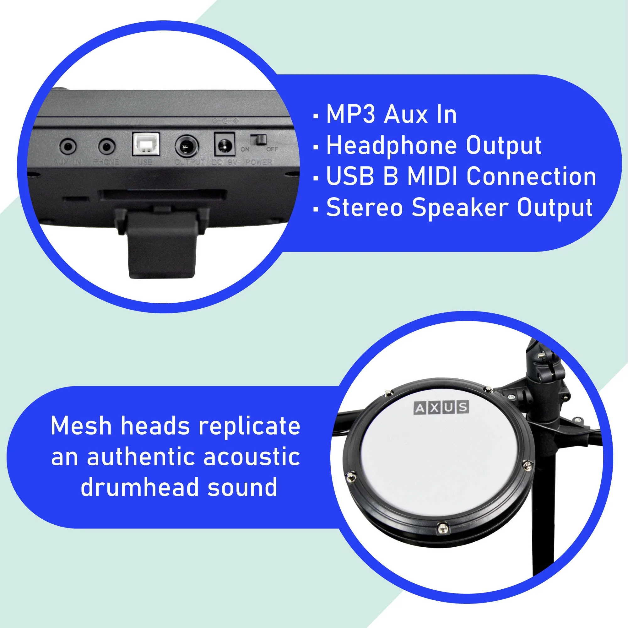 Axus Electronic Drum Kit Starter Pack - Image 4