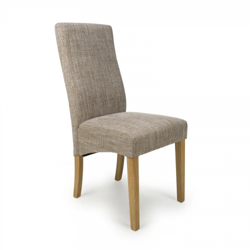 Bailey Tweed Oatmeal Dining Chair - Set Of 2