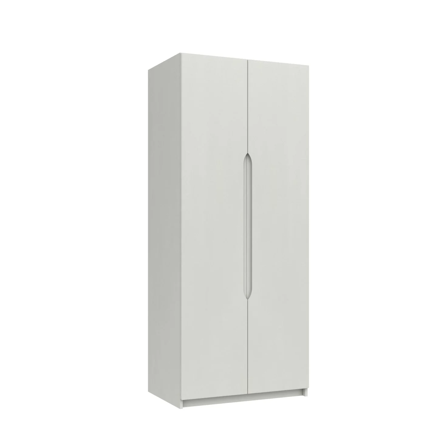 Balagio Ready Assembled Wardrobe with 2 Doors - White Gloss - Image 3