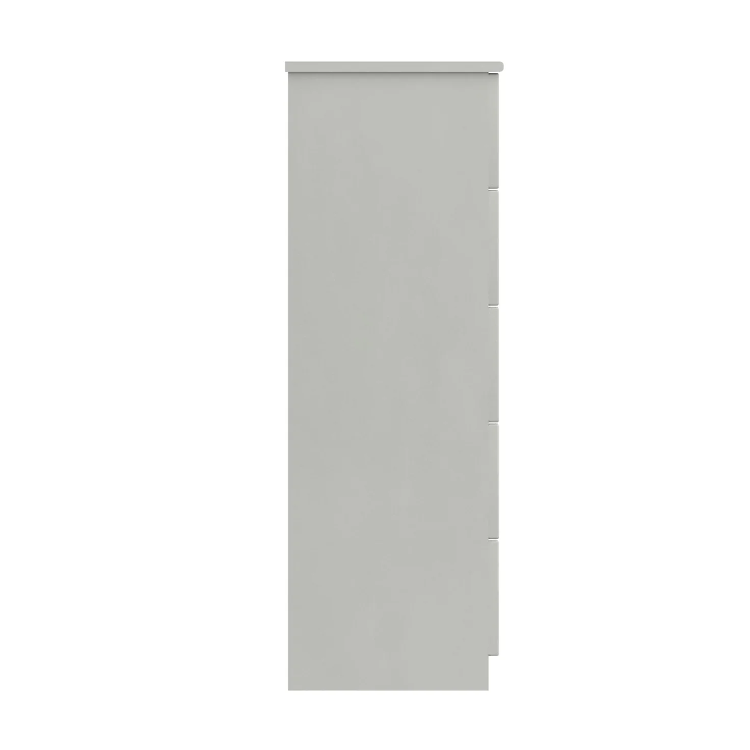 Balagio Ready Assembled Chest of Drawers with 5 Drawers Tallboy - White Gloss - Image 5