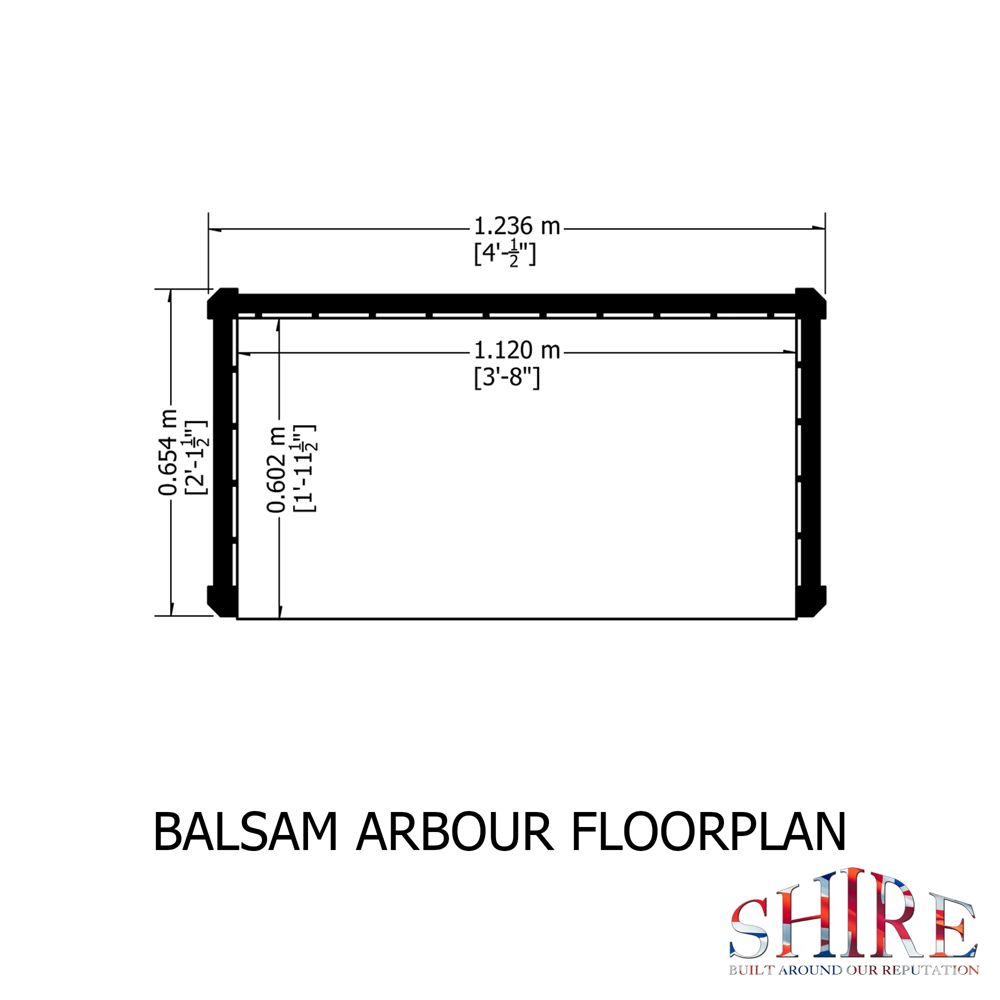 Balsam Pressure Treated Arbour - Image 7