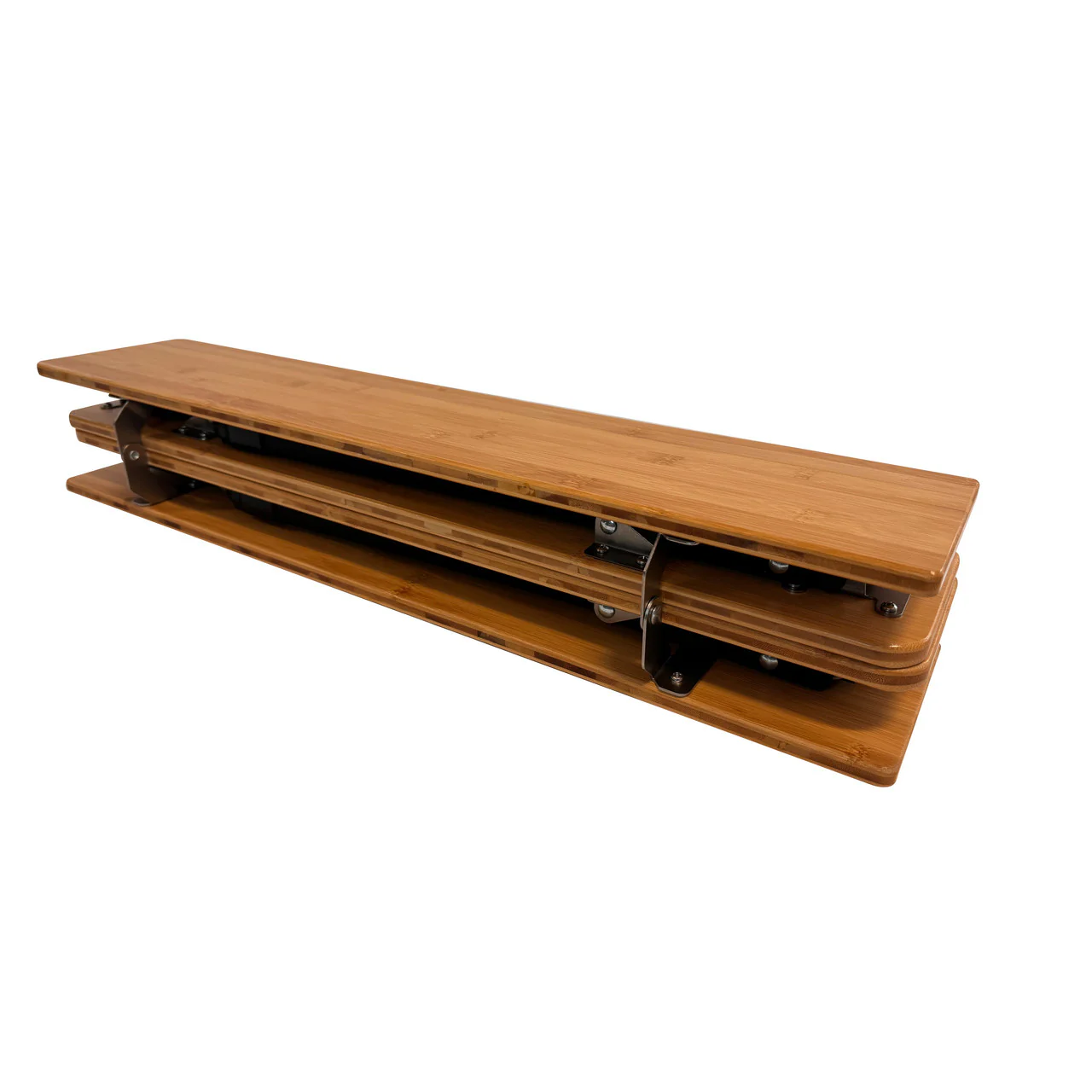Bamboo Camping Table 4 Folding 65cm X 50cm - Image 3