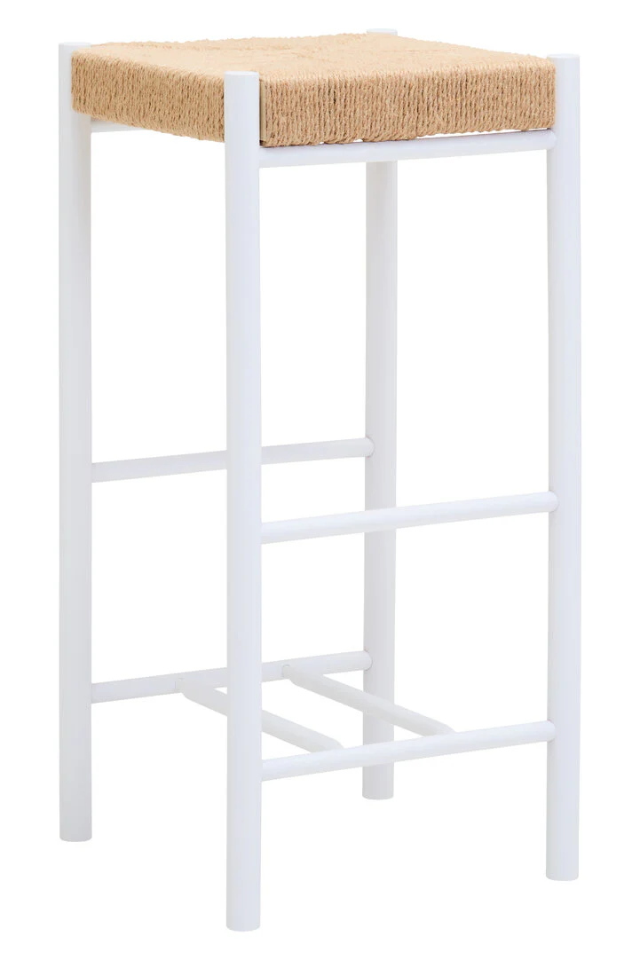 Bandar Natural Rope and White Bar Stool - Image 2