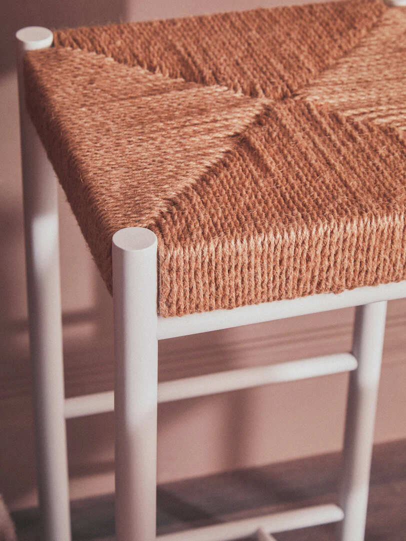 Bandar Natural Rope and White Bar Stool - Image 7