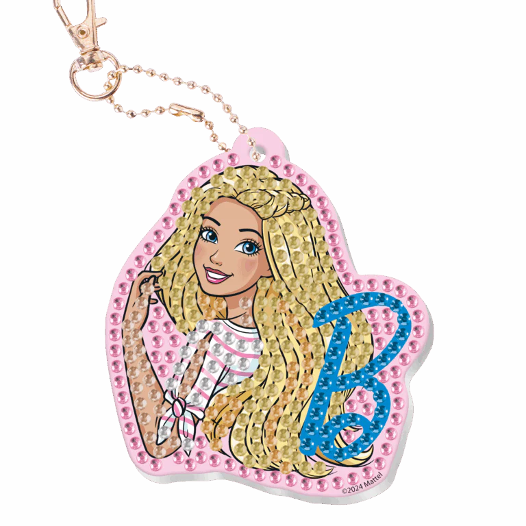 Barbie Make Your Own Diamond Painting Keyring - Image 3