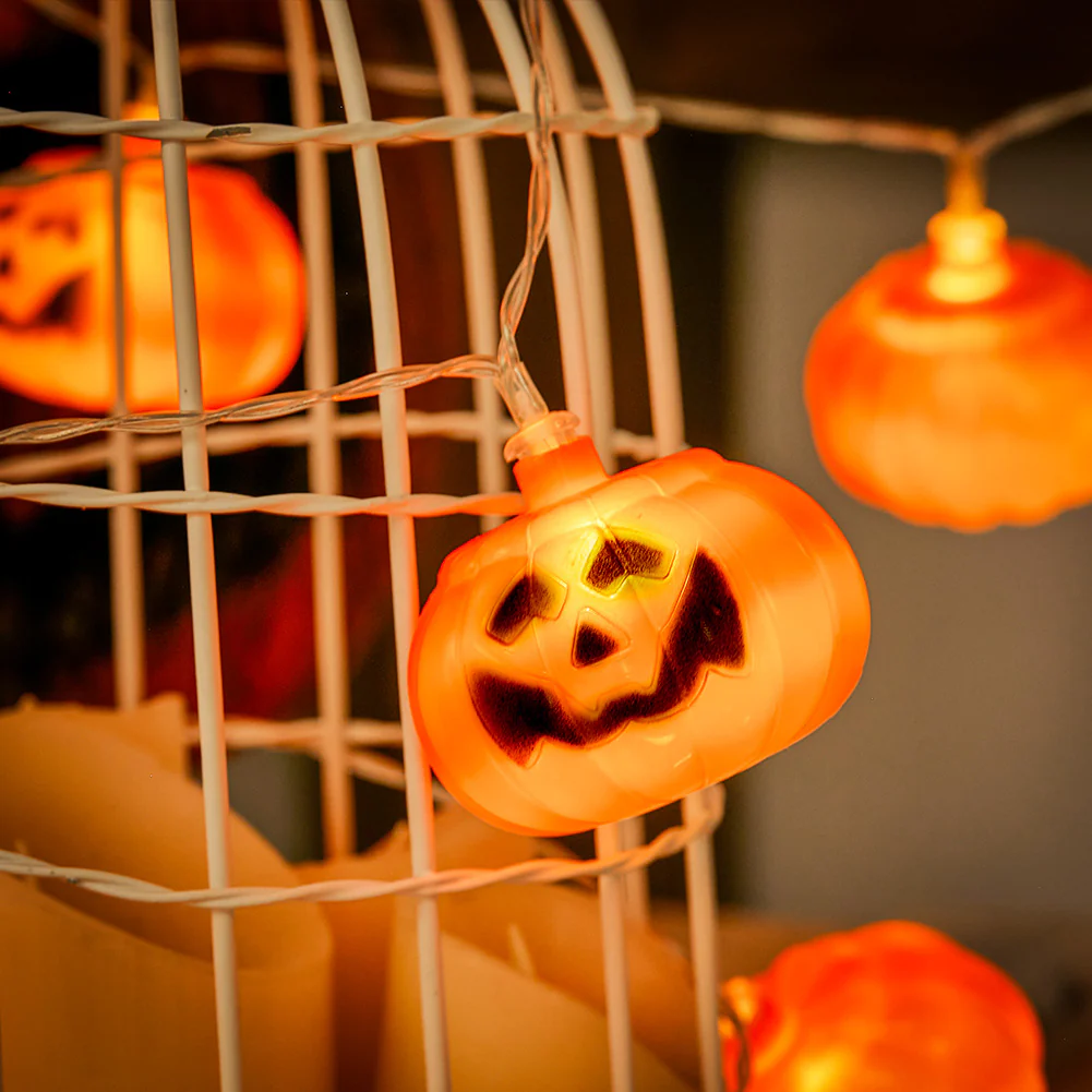Battery Operated Pumpkin String Lights - Image 3