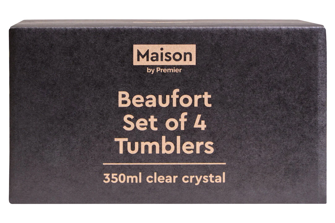 Beaufort Set of 4 Crystal Large Tumblers - Image 9