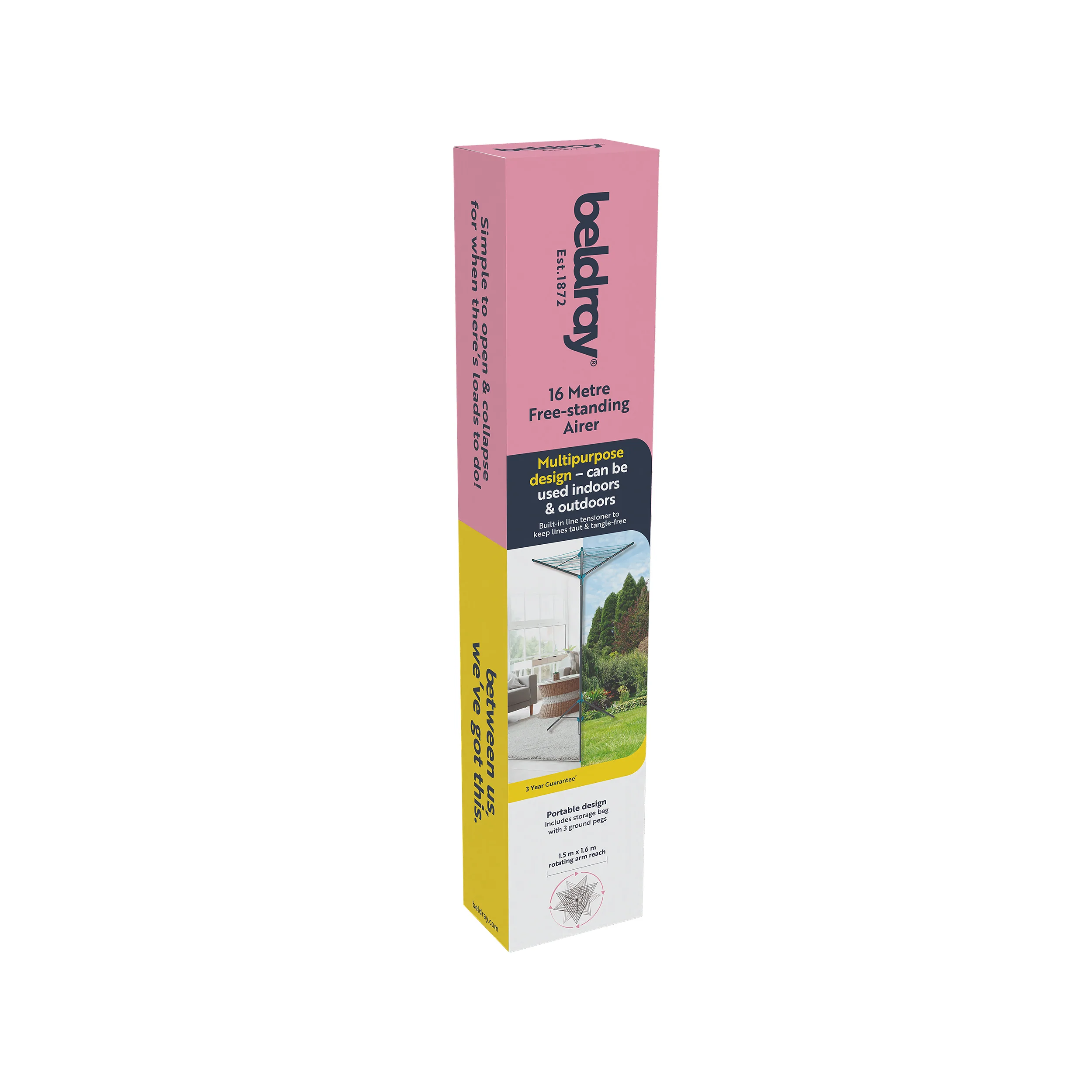 Beldray 16 Metre Free-Standing Rotary Airer - Image 3