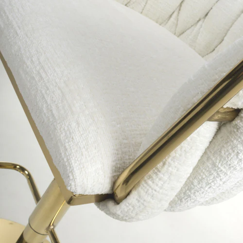 Bellaire Textured Effect Cream Bar Stool - Image 7