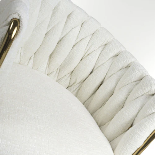 Bellaire Textured Effect Cream Bar Stool - Image 9