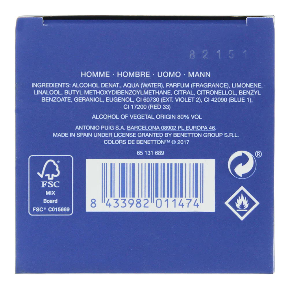 Benetton Colors Man Blue Eau De Toilette 60ml - Image 2