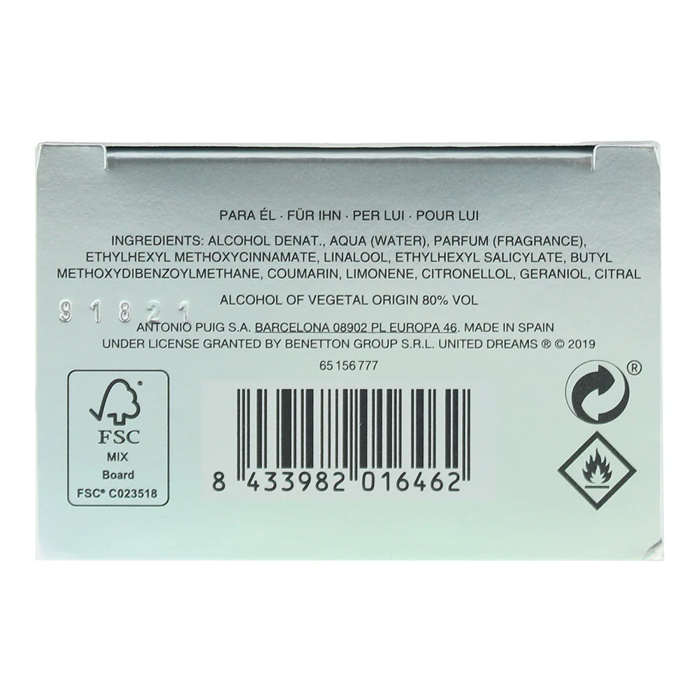 Benetton United Dreams Together For Him Eau de Toilette 60ml - Image 2