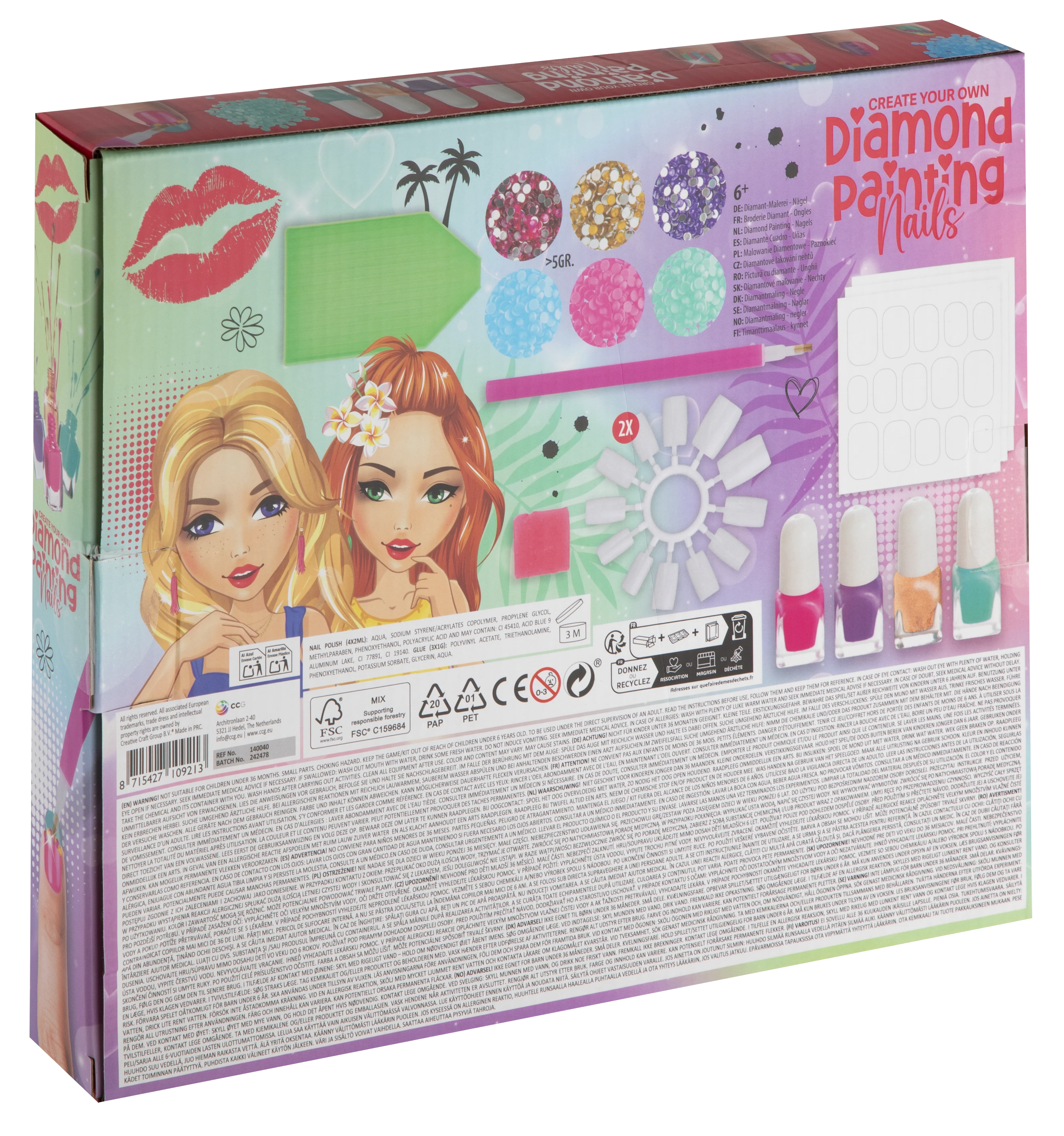 Besties Diamond Painting Nail Set - Image 3