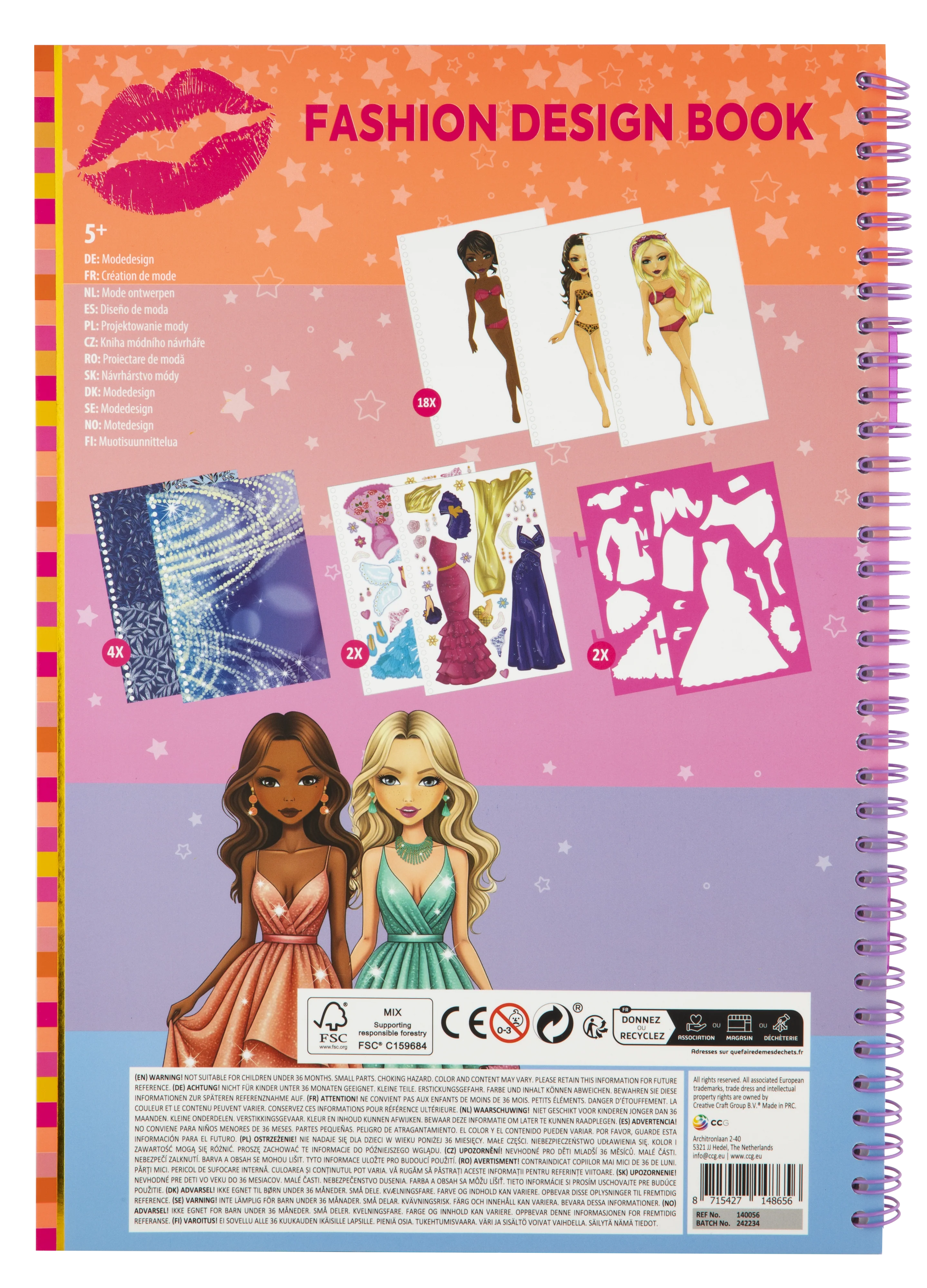 Besties Fashion Design Book - Image 4