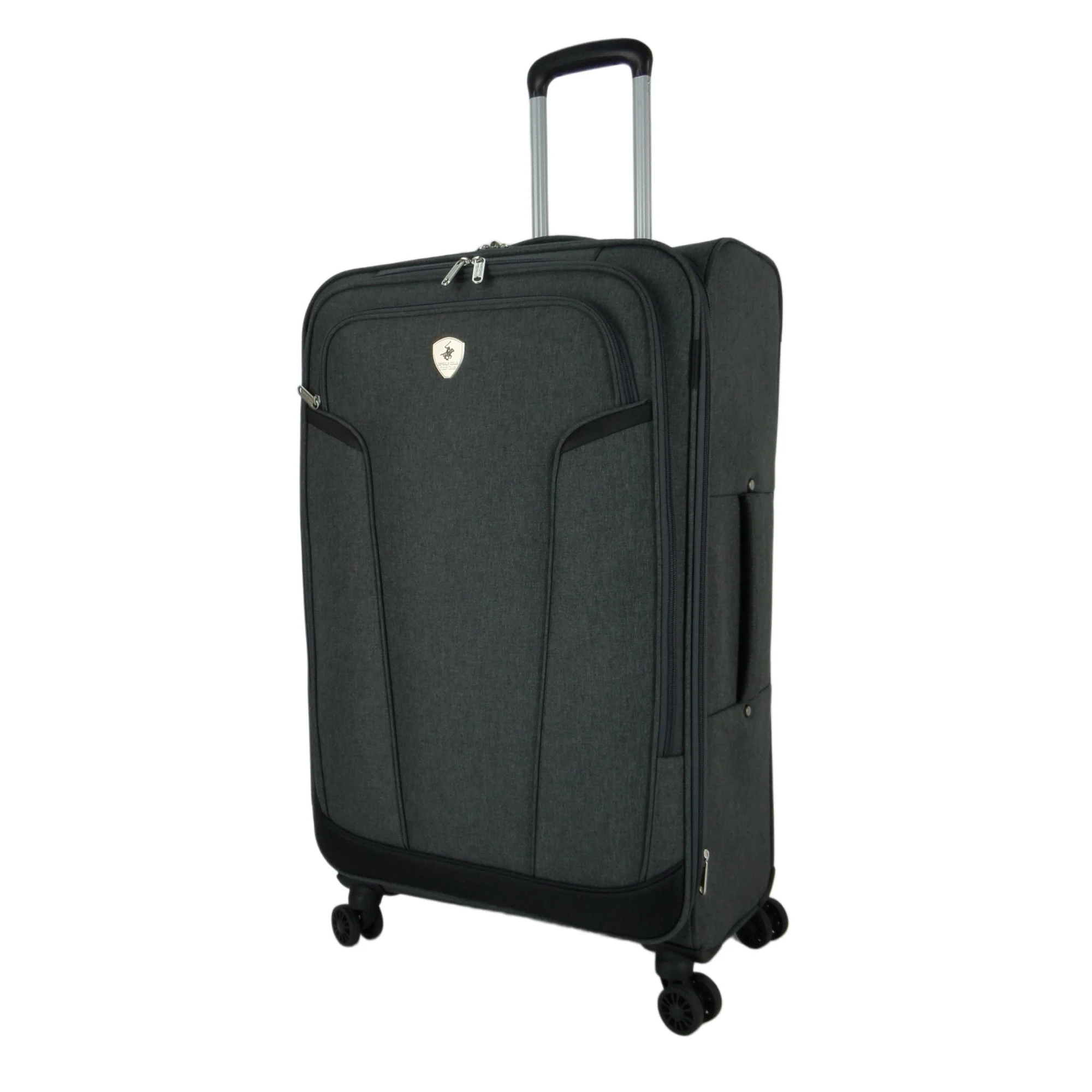 Beverly Hills Polo Club EVA Soft Shell Suitcase - Grey | Individual Sizes 20" 28" 33" - 4 Spinner Wheels - Image 6