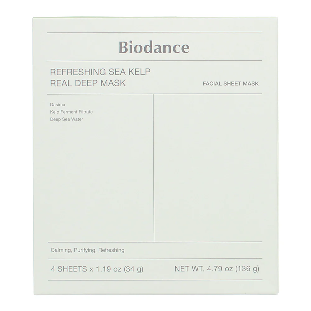 Biodance Refreshing Sea Kelp Real Deep Mask Sheet 4 X 34g - Image 3