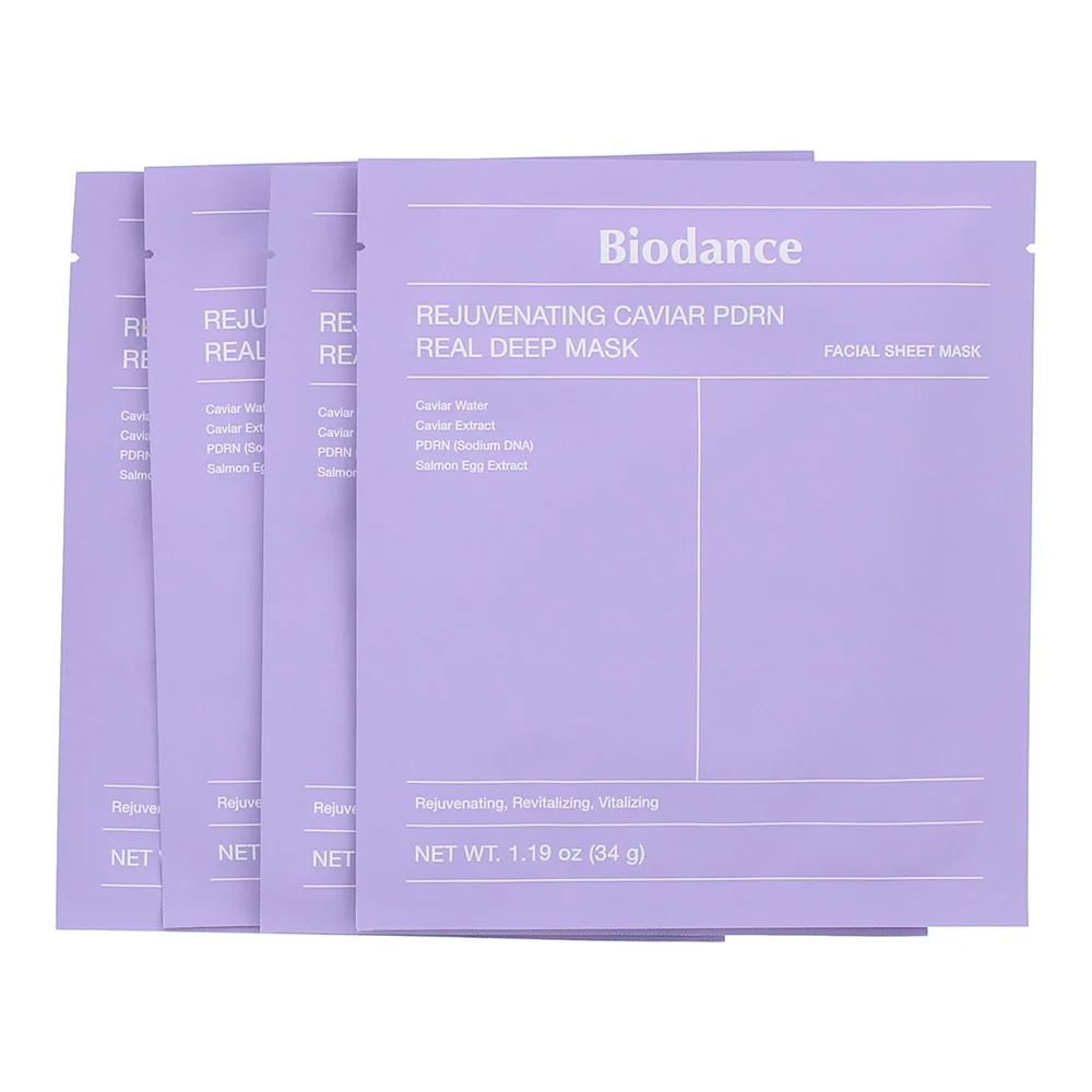 Biodance Rejuvenating Caviar Pdrn Real Deep Mask Sheets 4 X 34g - Image 2