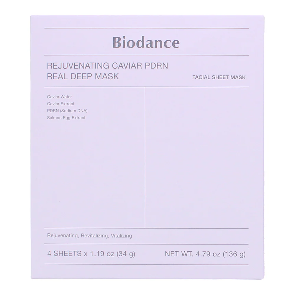 Biodance Rejuvenating Caviar Pdrn Real Deep Mask Sheets 4 X 34g - Image 3