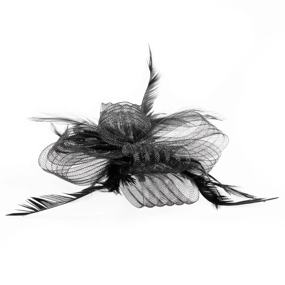 Black Vintage Fashion Fascinator - Image 4