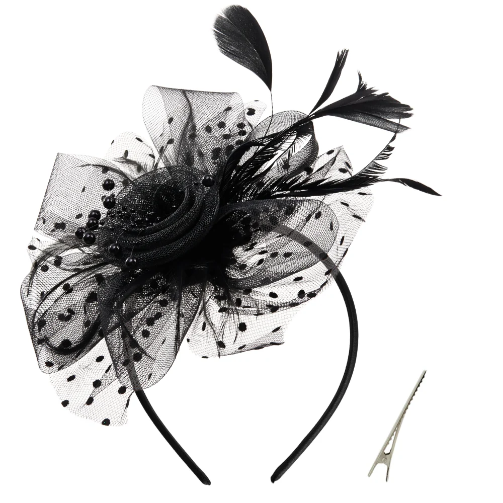 Black Vintage Style Fashion Fascinators