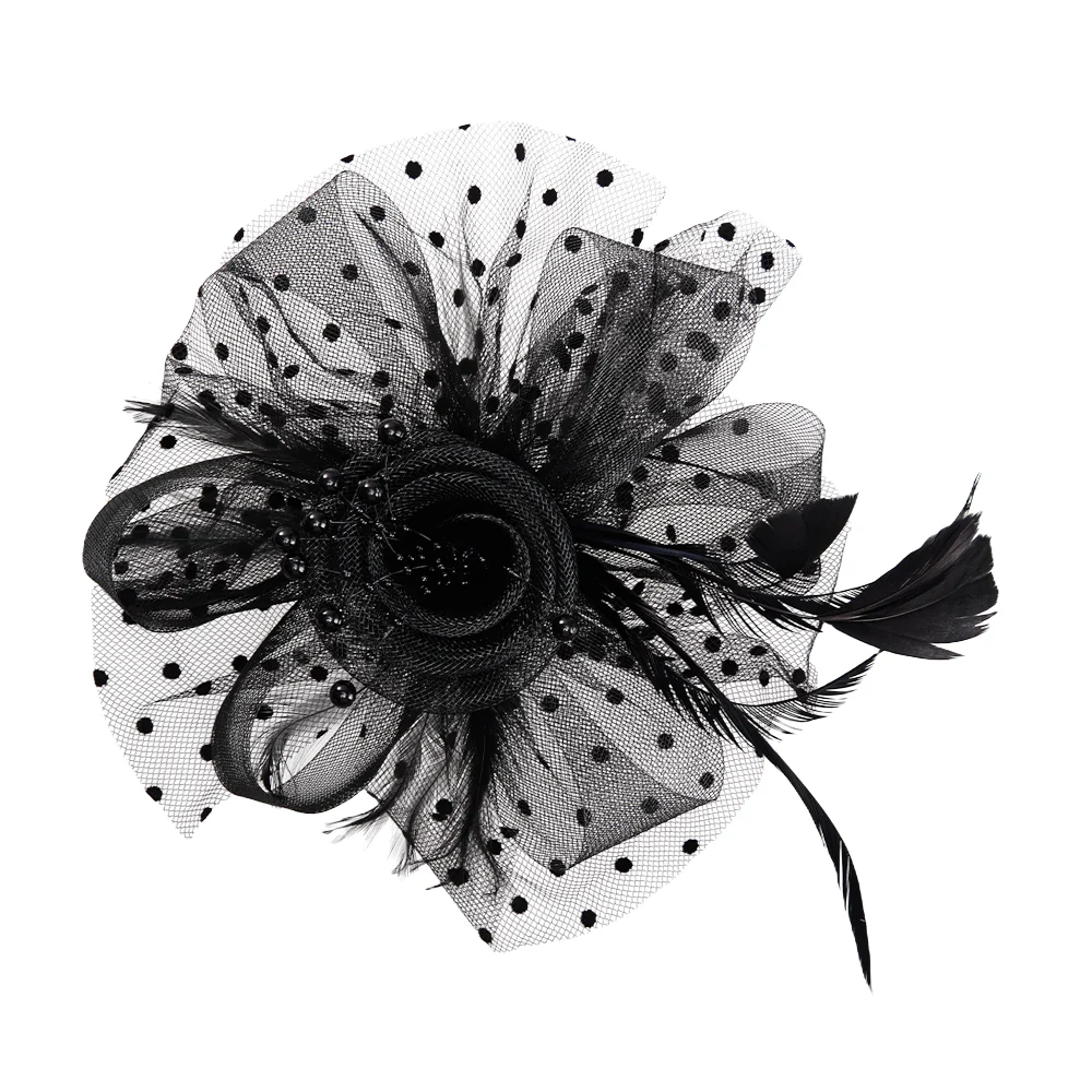Black Vintage Style Fashion Fascinators - Image 4