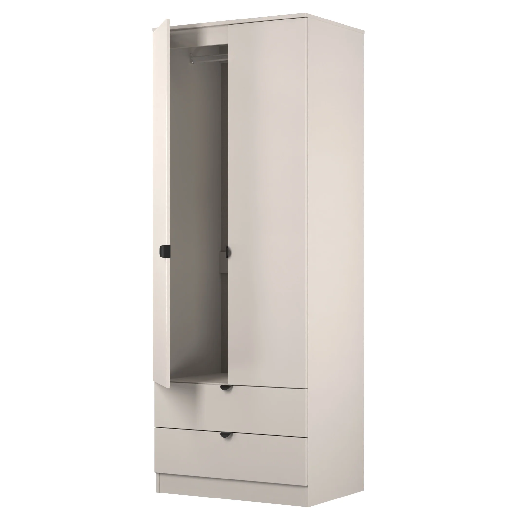 Bora Tall  2 Door 2 Drawer Robe in Kashmir - Ready Assembled - Image 5