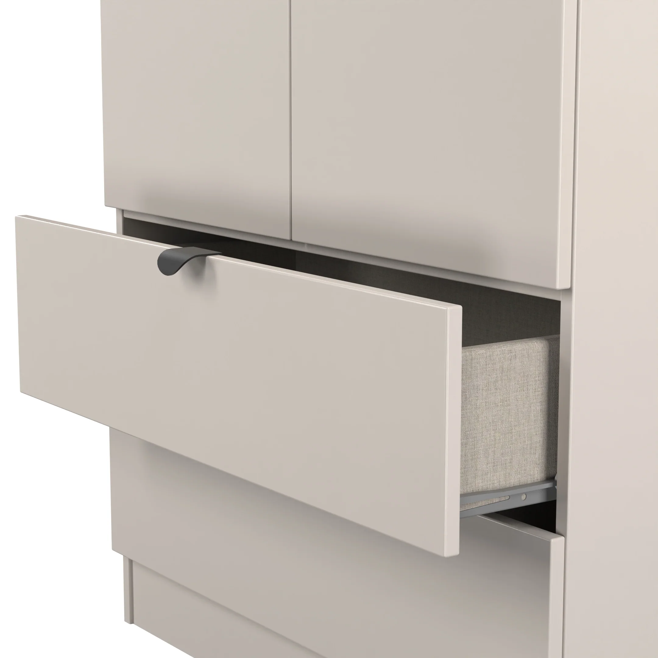 Bora Tall  2 Door 2 Drawer Robe in Kashmir - Ready Assembled - Image 6