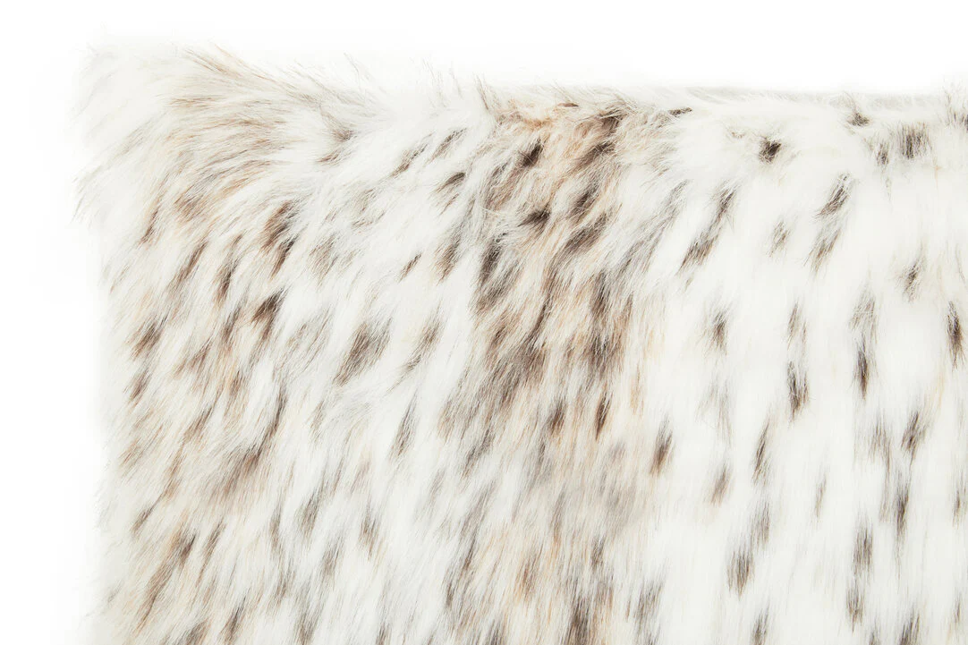 Bosie Lamina Animal Print Rectangular Fur Cushion - Image 3