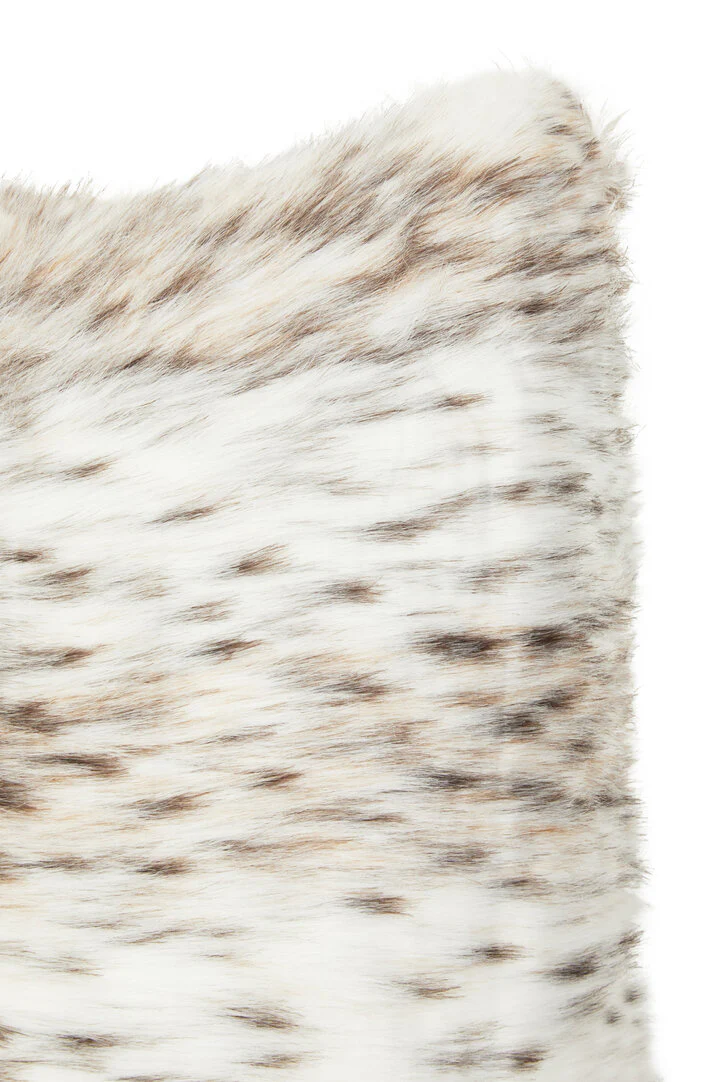 Bosie Lamina Animal Print Rectangular Fur Cushion - Image 4