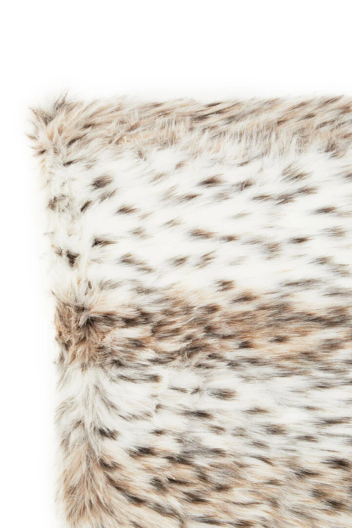 Bosie Lamina Animal Print Square Fur Cushion - Image 3
