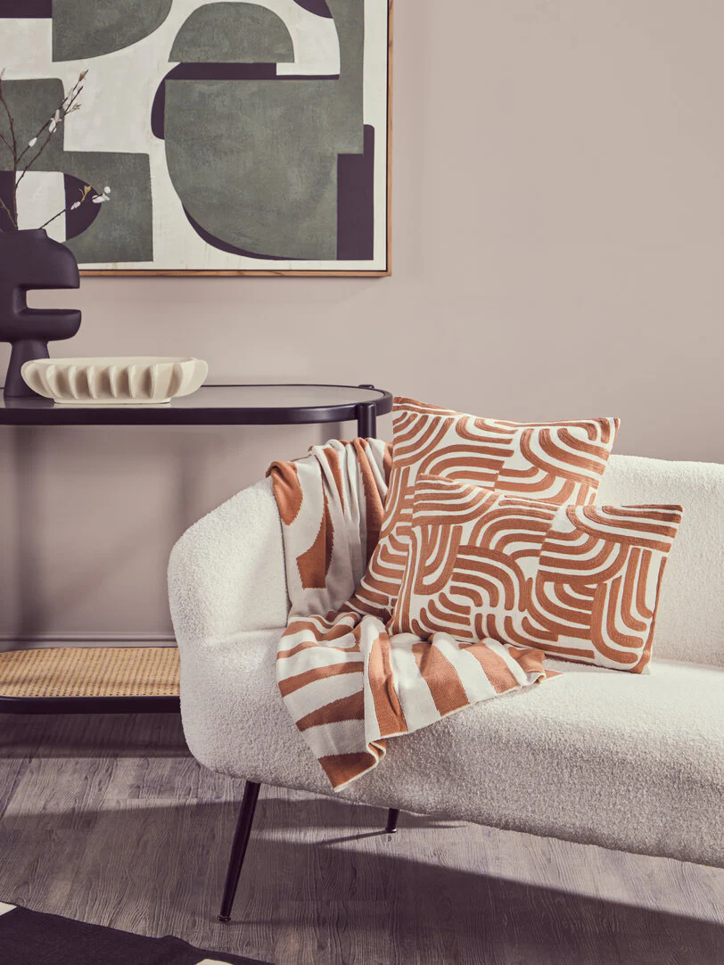 Bosie Ozella Natural and Terracotta Cushion - Image 2