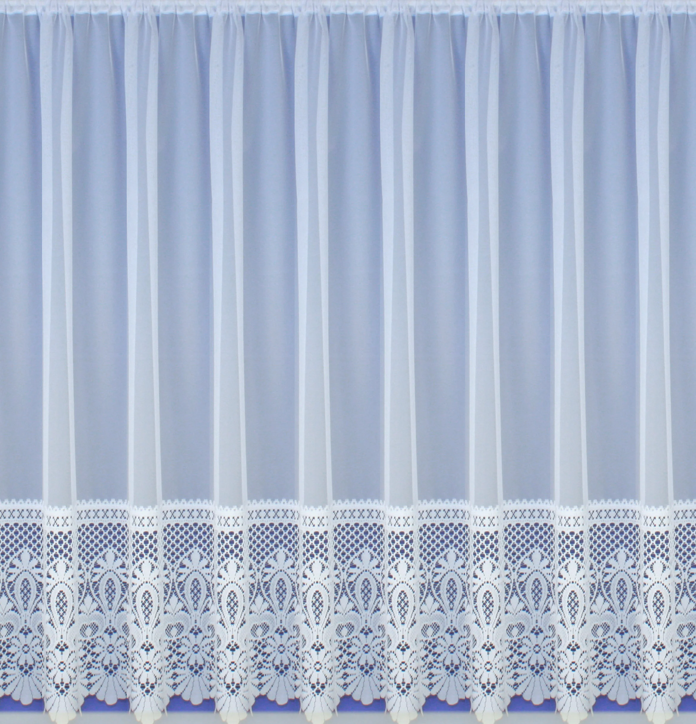 Brazil Heavy Base Lace Net Cut Panel - White - Image 2