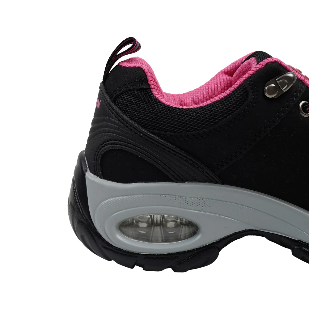 Breathable Lightweight Trainers - Black & Pink - Image 8