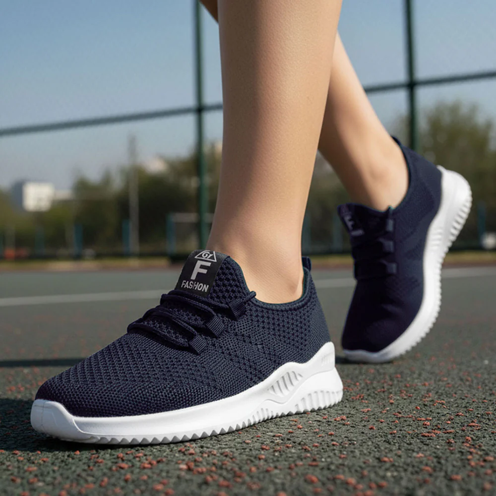 Breathable Lightweight Trainers - Navy