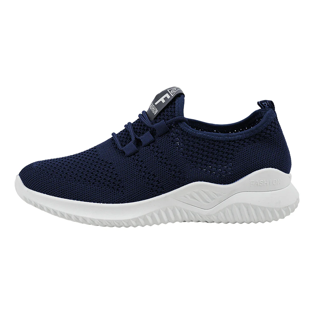 Breathable Lightweight Trainers - Navy - Image 3