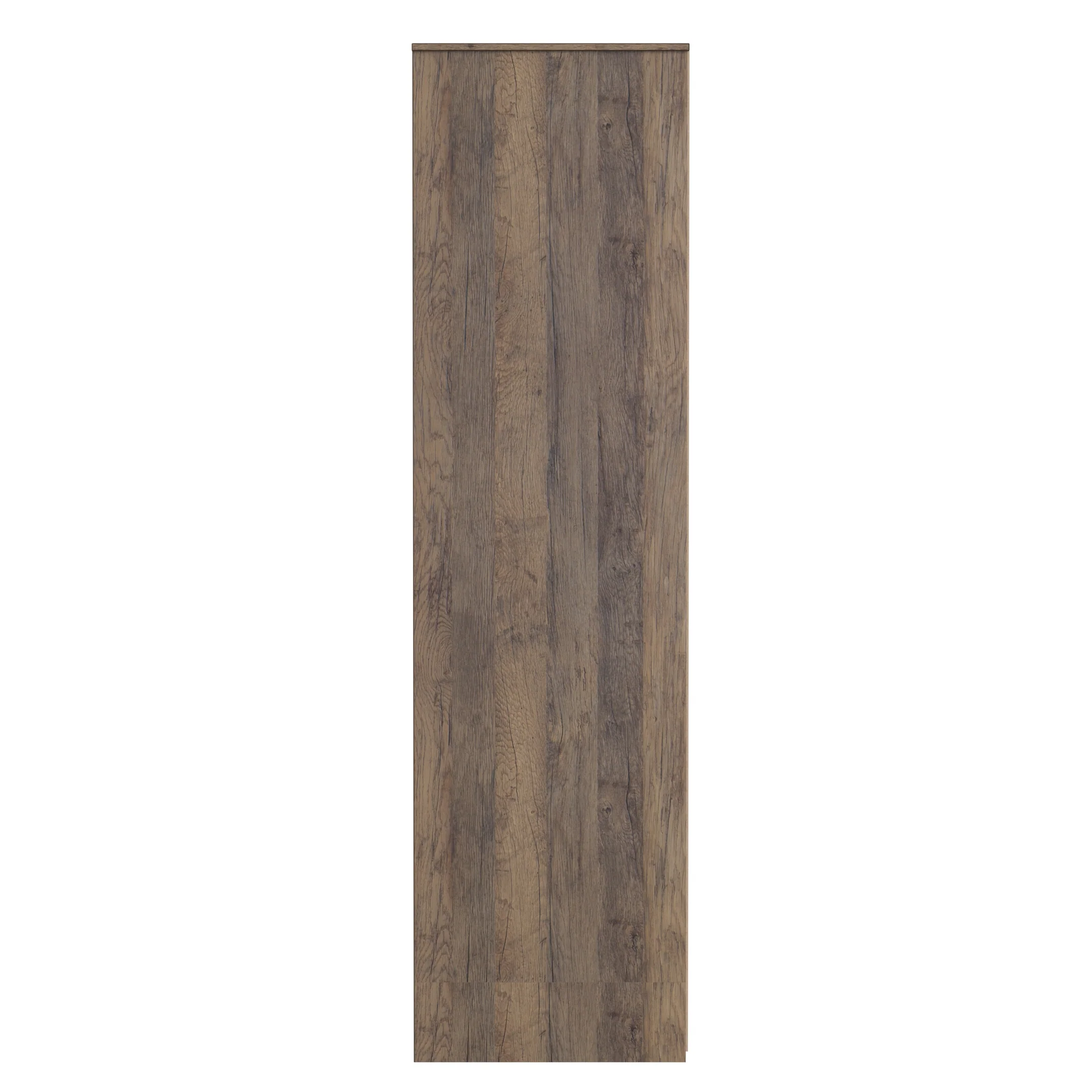 Breda Ready Assembled 2 Door 2 Drawer Wardrobe in White Matt & Vintage Oak - Image 3