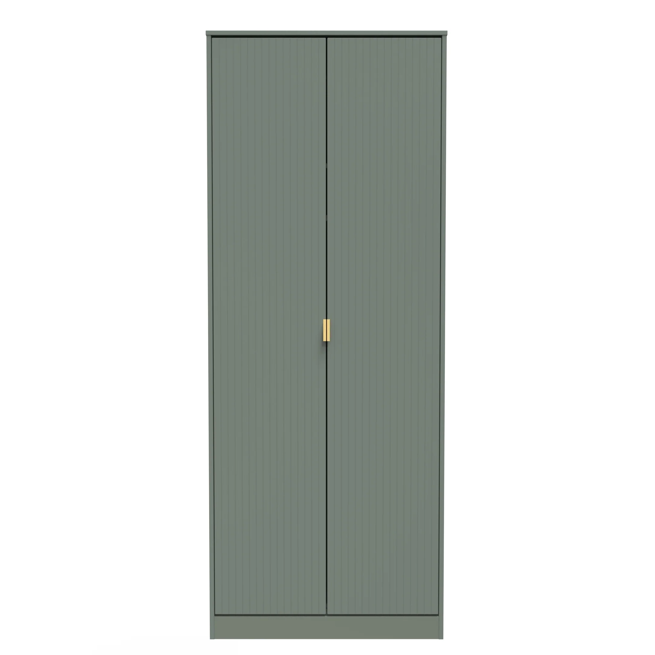 Breda Ready Assembled 2 Door Wardrobe In Reed Green