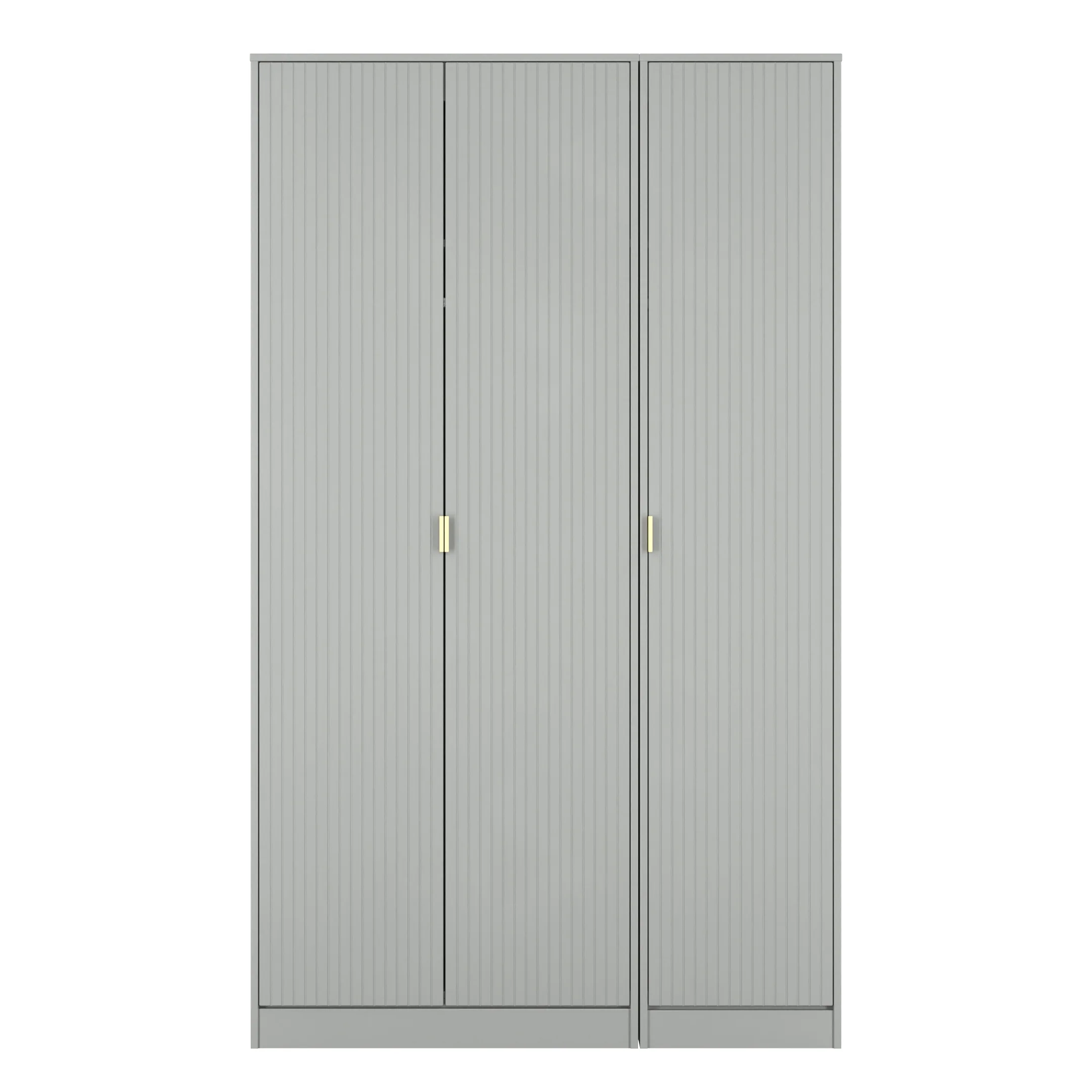 Breda Ready Assembled 3 Door Wardrobe in Dusk Grey
