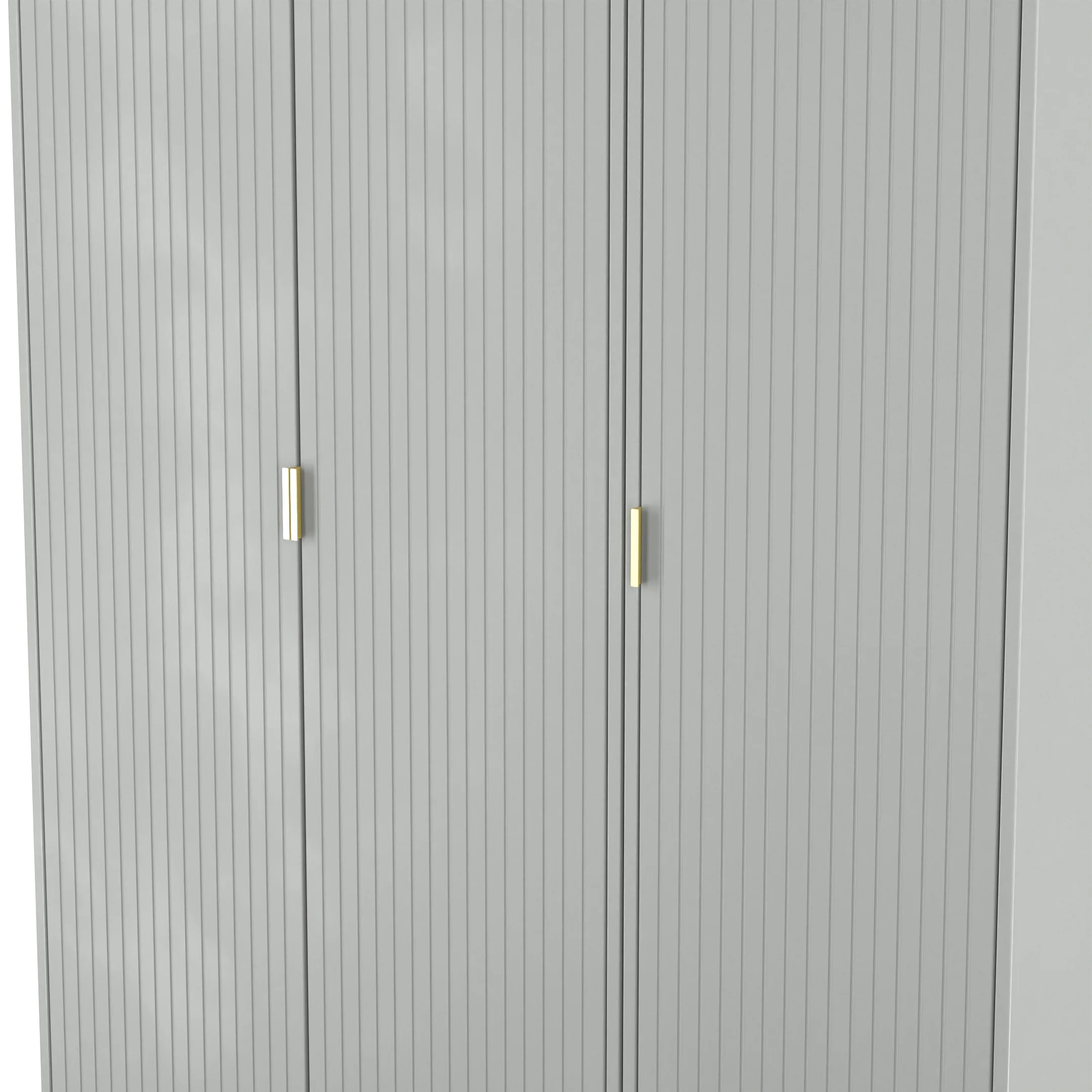 Breda Ready Assembled 3 Door Wardrobe in Dusk Grey - Image 4