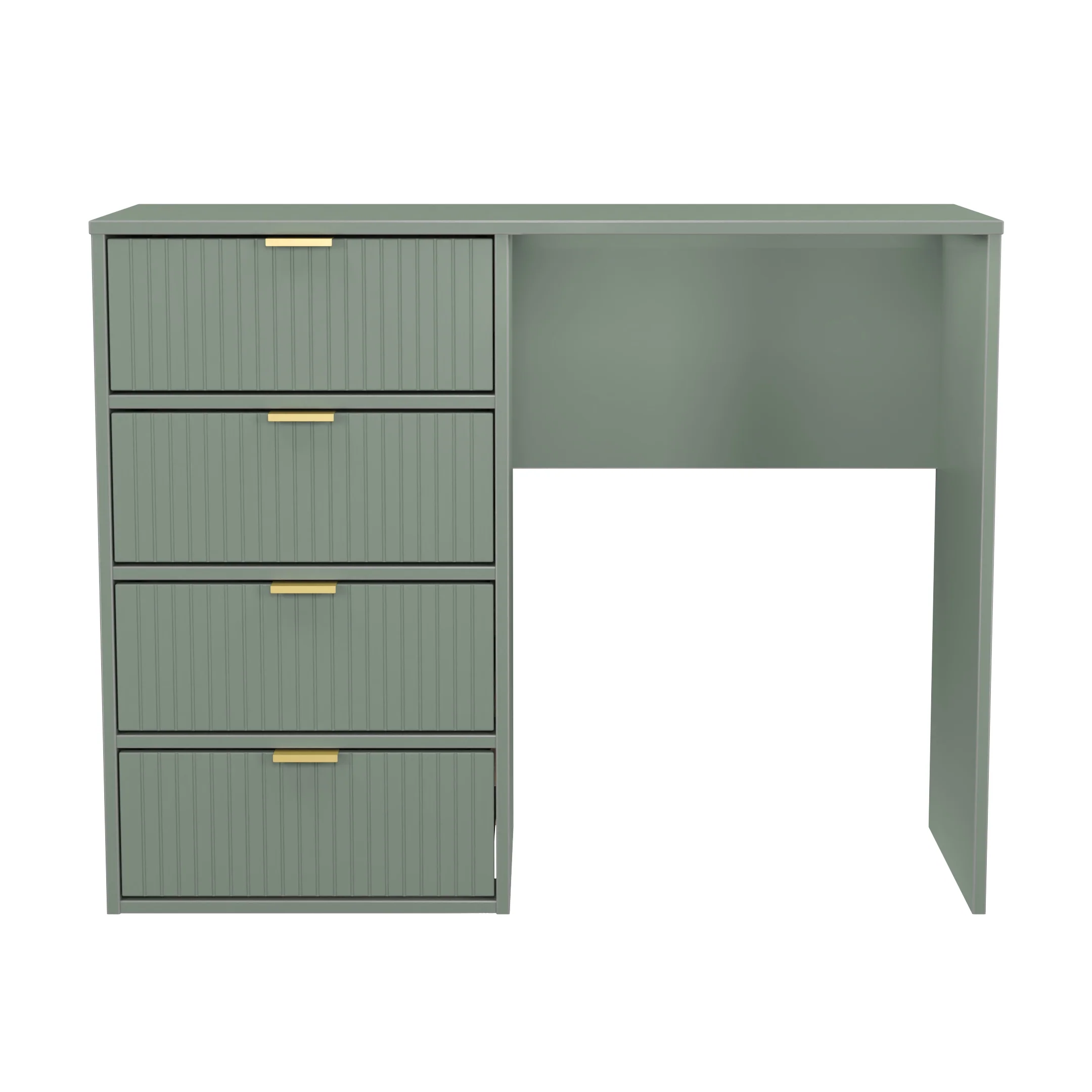 Breda Ready Assembled 4 Drawer Vanity in Reed Green - Image 2