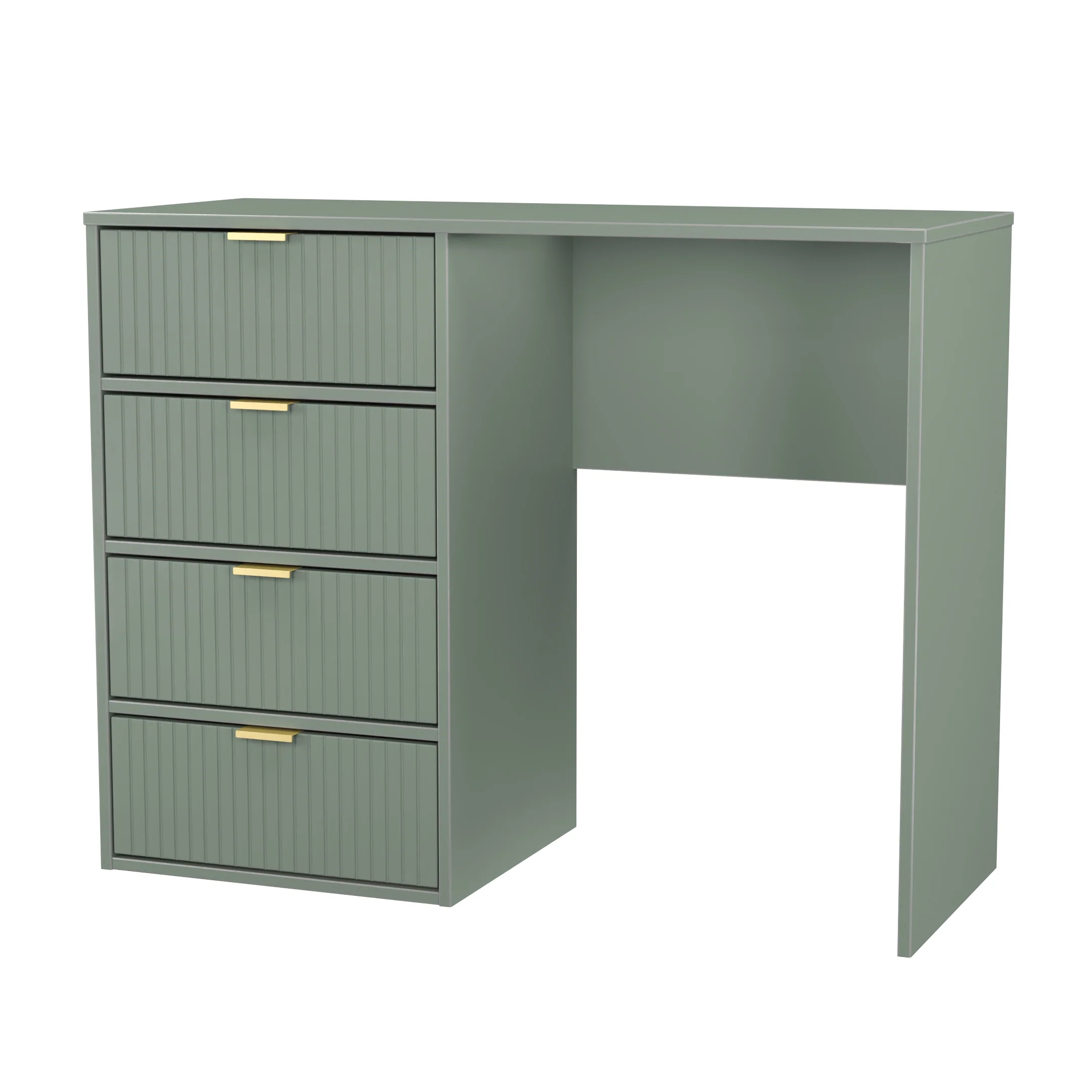 Breda Ready Assembled 4 Drawer Vanity in Reed Green - Image 6