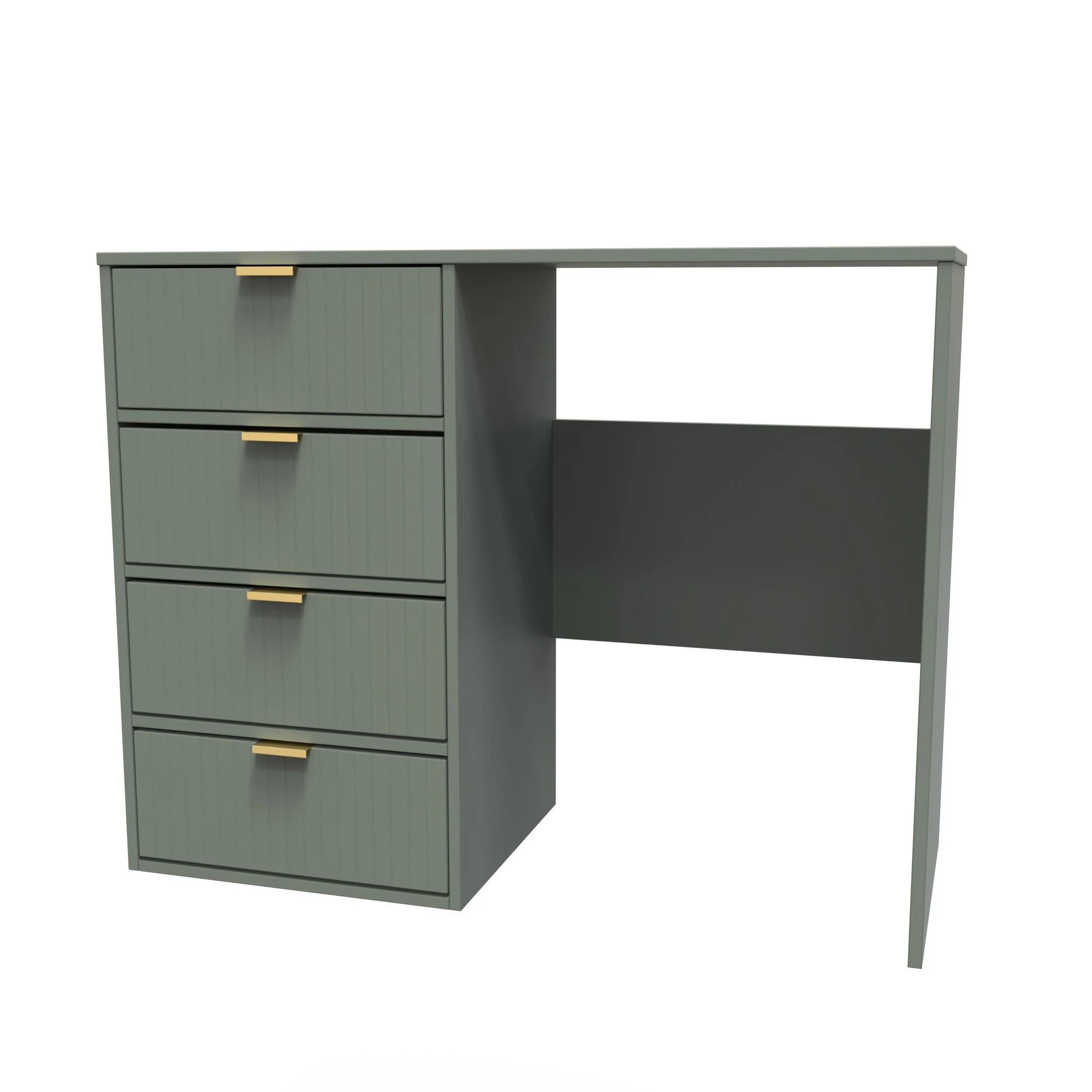 Breda Ready Assembled 4 Drawer Vanity in Reed Green - Image 7