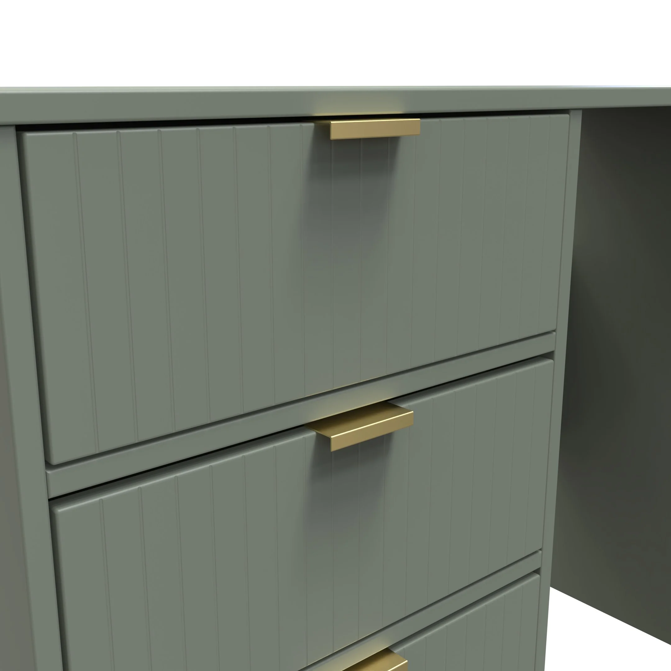 Breda Ready Assembled 4 Drawer Vanity in Reed Green - Image 9