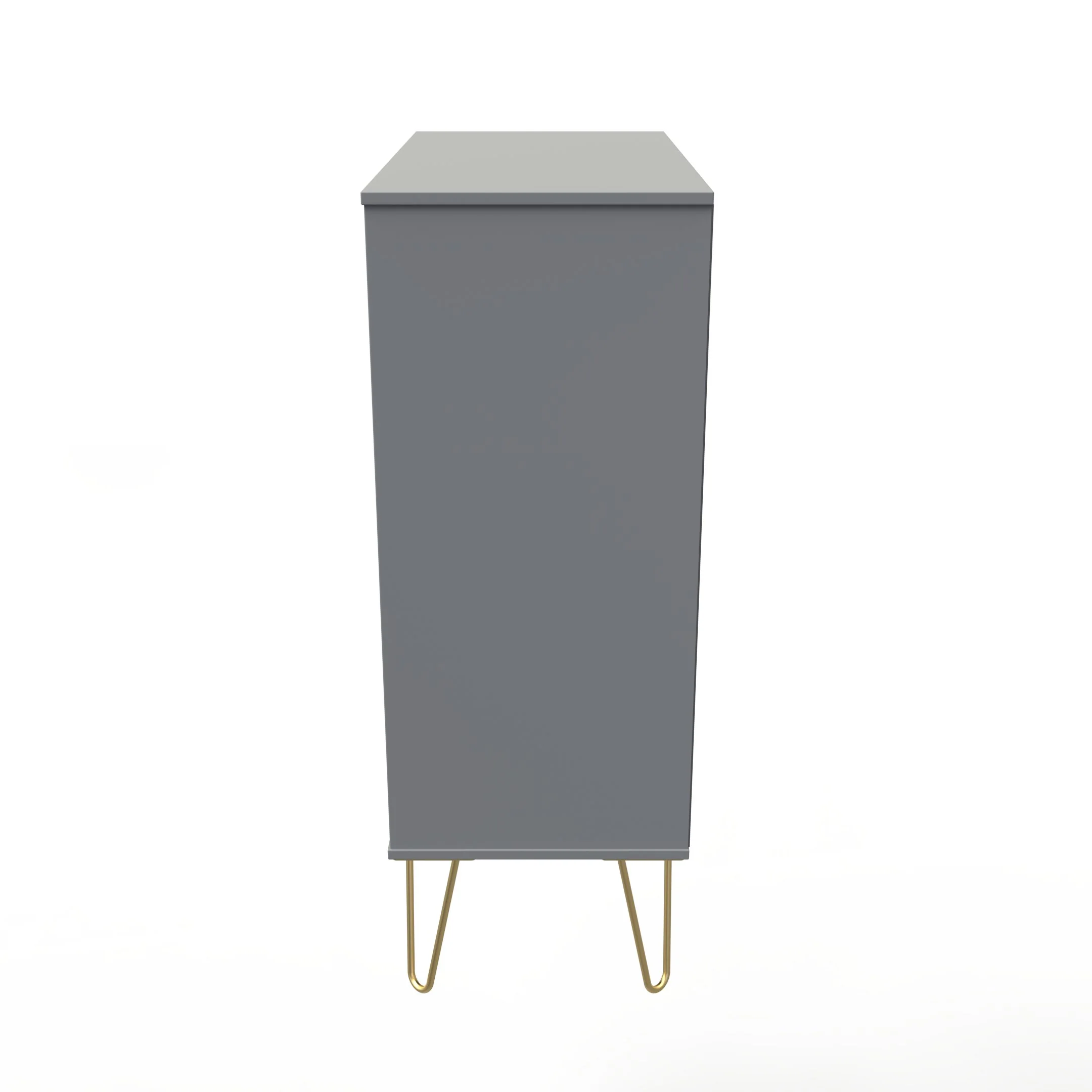 Breda Ready Assembled 5 Drawer Chest in Dusk Grey - Image 2